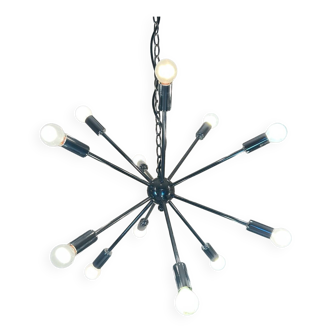 Sputnik chandelier Space Age design 70s