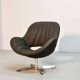 Rohé Chocolate Brown Leatherette Vintage Design Lounge Chair, 1960s