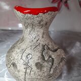 Ceramic pitcher signed Francis Triay
