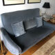 Set living room sofa armchairs footrest