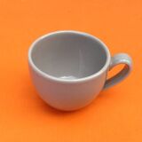 2 coffee / tea / chocolate cups / saucers glazed ceramic