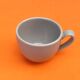 2 coffee / tea / chocolate cups / saucers glazed ceramic