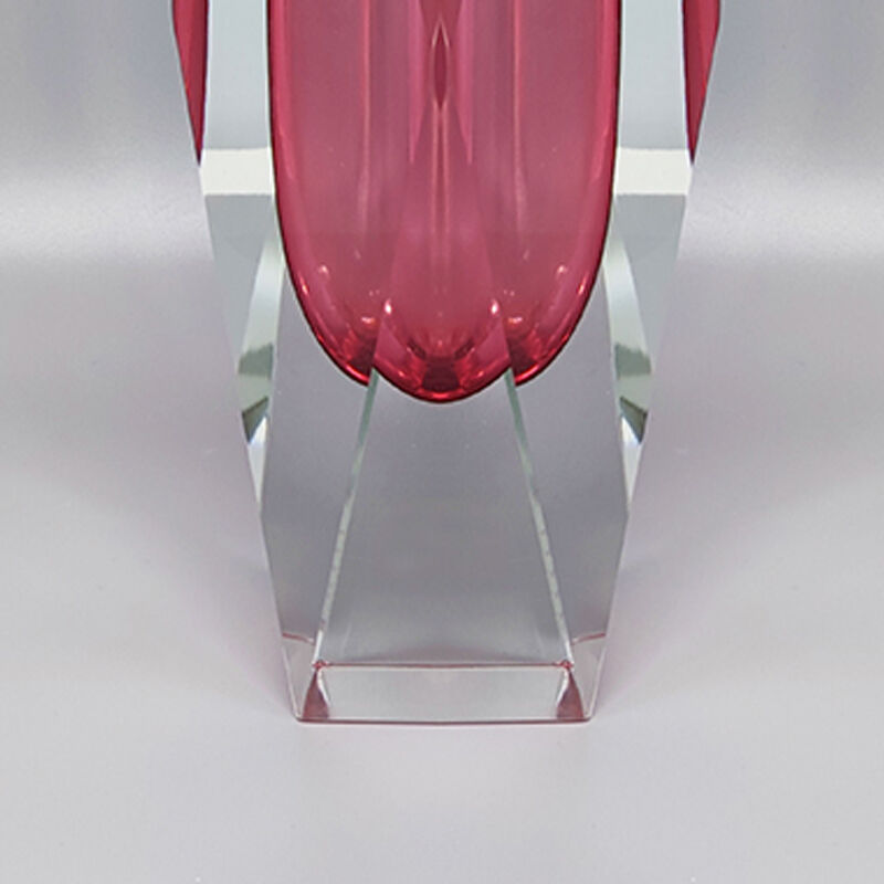 1960s Pink Vase By Flavio Poli. Made in Italy