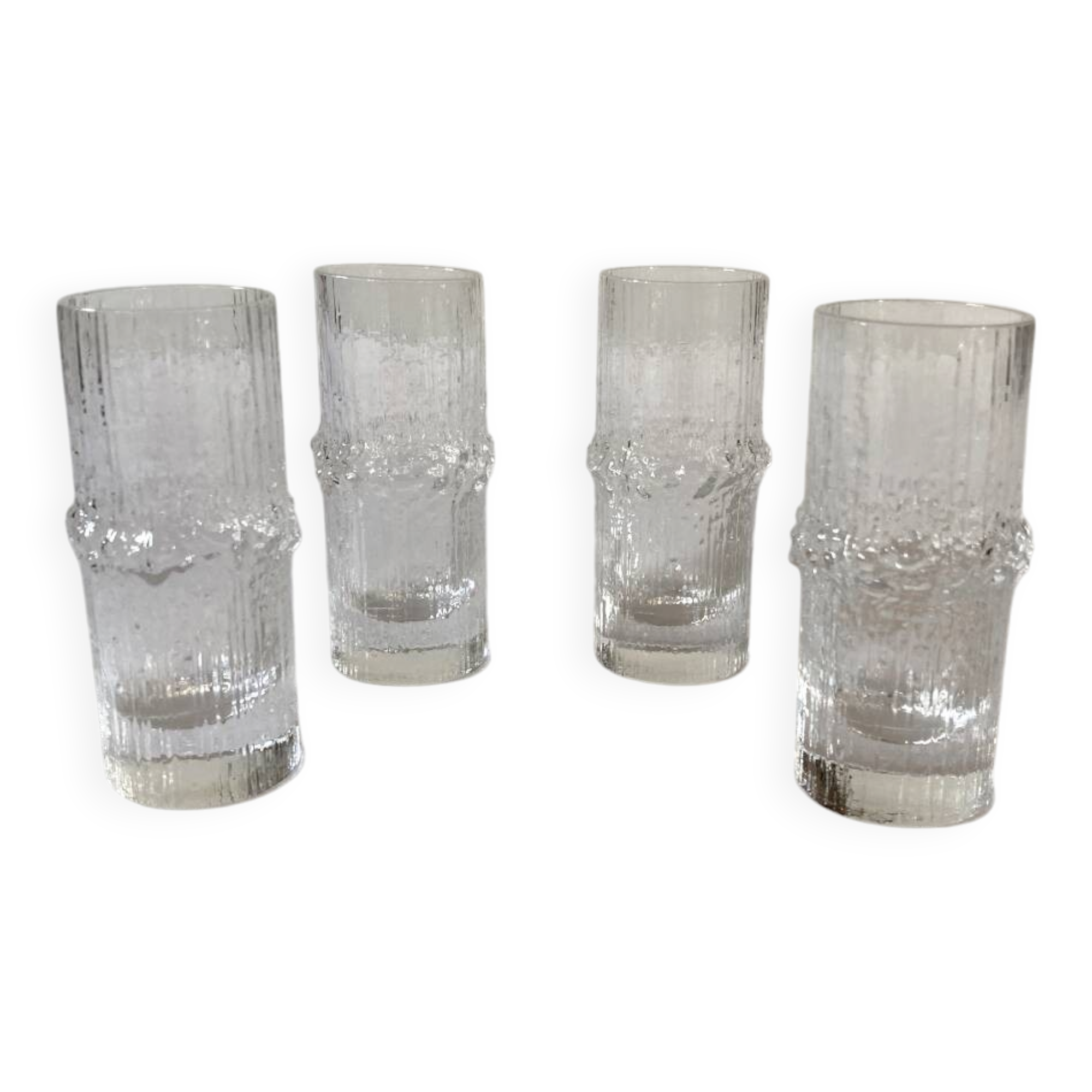 Four Niva shooter glasses by Tapio Wirkkala, 1970s.