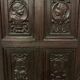 Storage cabinet has three doors Renaissance XX century style