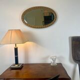 Horn cup in bubbled glass and white opaline