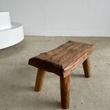Stool in blond teak