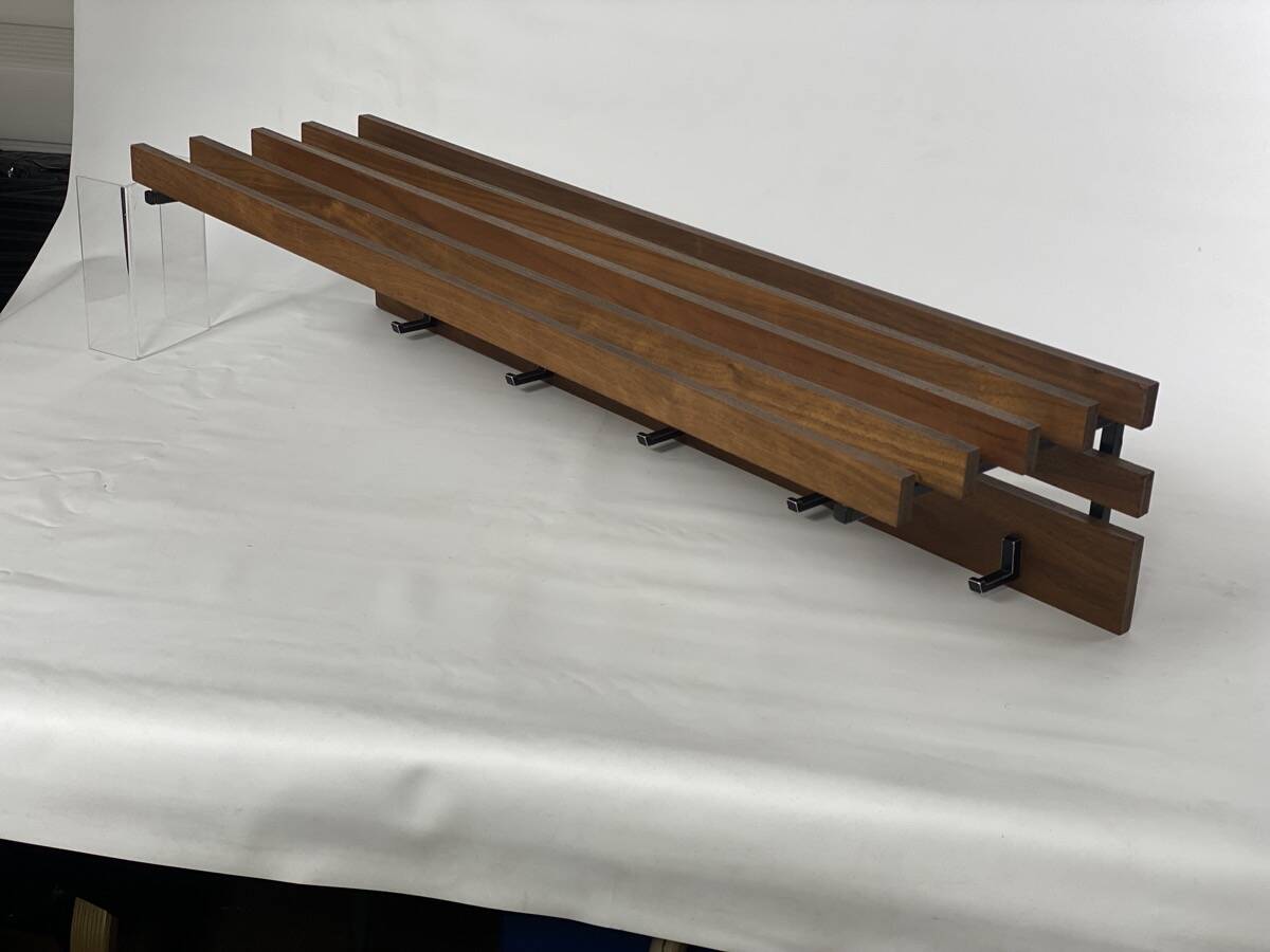 Vintage scandinavian teak coat rack, 1960s