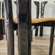 Ensemble de 6 chaises Pierre Cardin en bois laqué noir, 1970