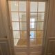 Grande double porte haussmannienne vitrée, Paris fin XIXe siècle