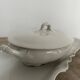 White earthenware vegetable dish, Maekin England