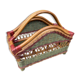 Door vintage rattan magazines