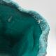 Vase pot style West Germany vintage Fat lava orange turquoise sea foam