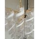 Murano Glass Virgola Chandelier in Venini Style, Multicolor