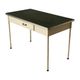 Art Deco industrial hospital doctor's desk with drawer, 1940s, Germany