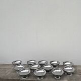12 stainless steel cups 1970