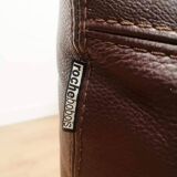 Roche Bobois armchair in brown leather