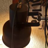 Authentique lampadaire des années 70 à 2 abat-jours noirs réglables