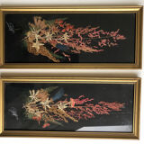 Natural flowers frame