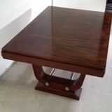 Table Art deco Gaston Poisson en acajou
