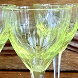 Service of 5 aperitif wine glasses in uraline