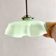 Suspension in opaline and brass of the 40s