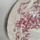Set of 6 dinner plates in Terre de fer earthenware, red color