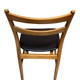 Set of six wooden chairs