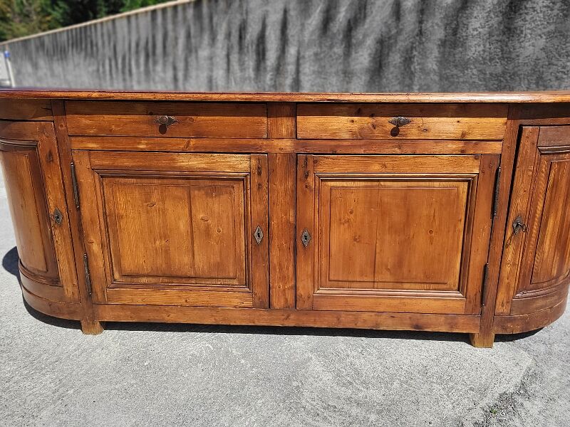 Row 4 doors 2 drawers in pitchpin xix th siecle