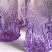 6 verres à long drink Alexandrite - Italie des années 1970