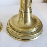 Pair of brass candlesticks
