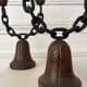 Brutalist pair of candlesticks