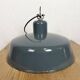 Industrial Grey Enamel Pendant Lamp from Siemens, 1930s