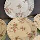 16 Limoges porcelain dessert plates signed Haviland décor Sylvie