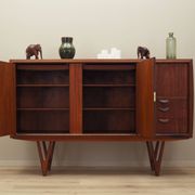 Buffet haut en teck, design danois, années 1960, designer : Kurt Østervig