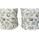 Set of 2 vintage floral patterned cocktail chairs.