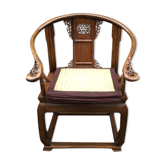 Fauteuil chinois fer à cheval
