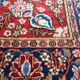 Tapis persan Kashan ancien fait main, 136 cm x 201 cm, années 1910