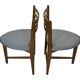 Chaise de salle à manger à trois pieds vintage rare des années 1960, chaise en chêne en forme de cœur