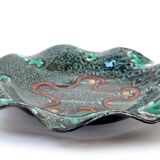 Multicolored earthenware dish