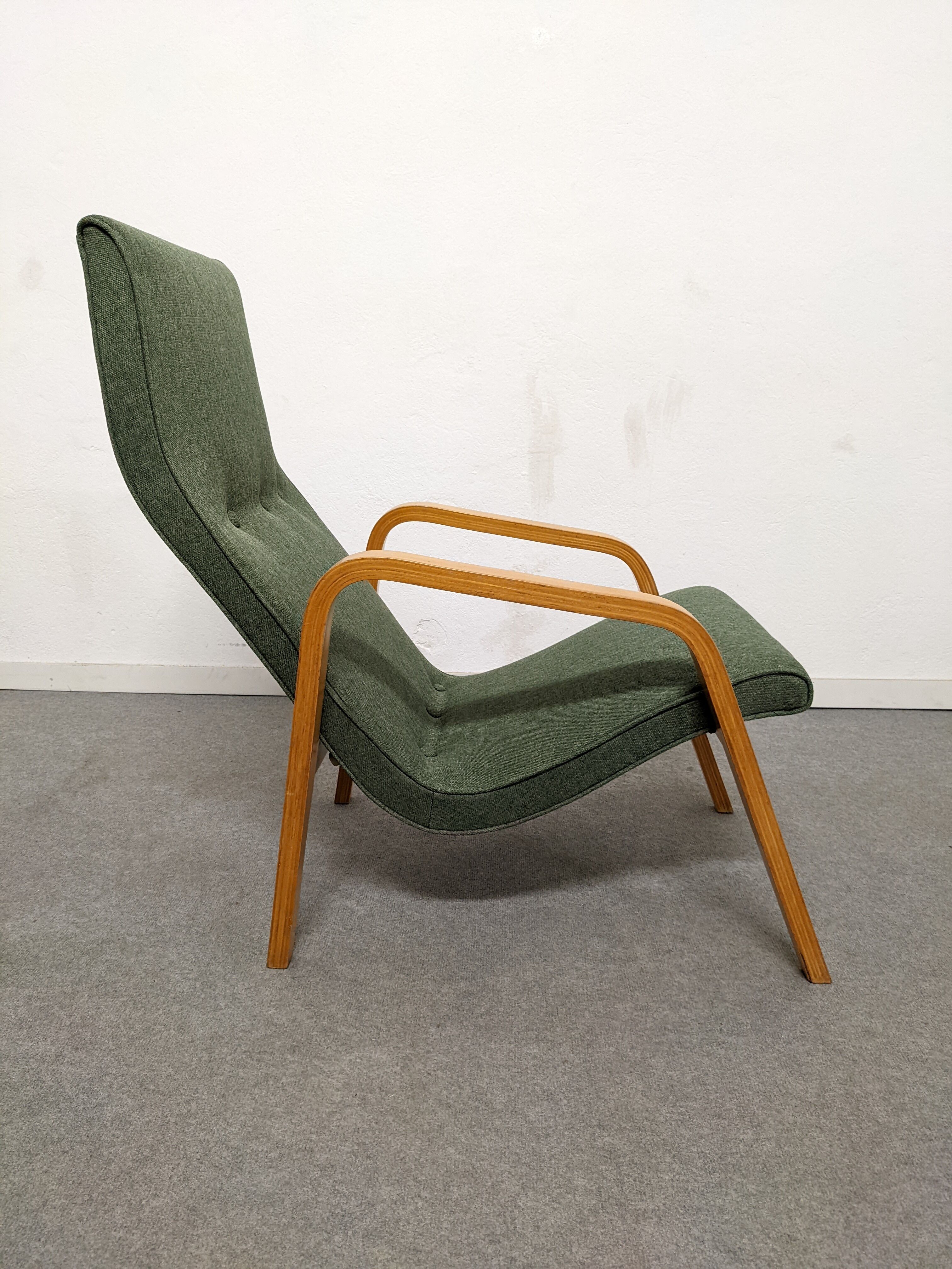 Paire de fauteuils en bois courbé des années 50/60