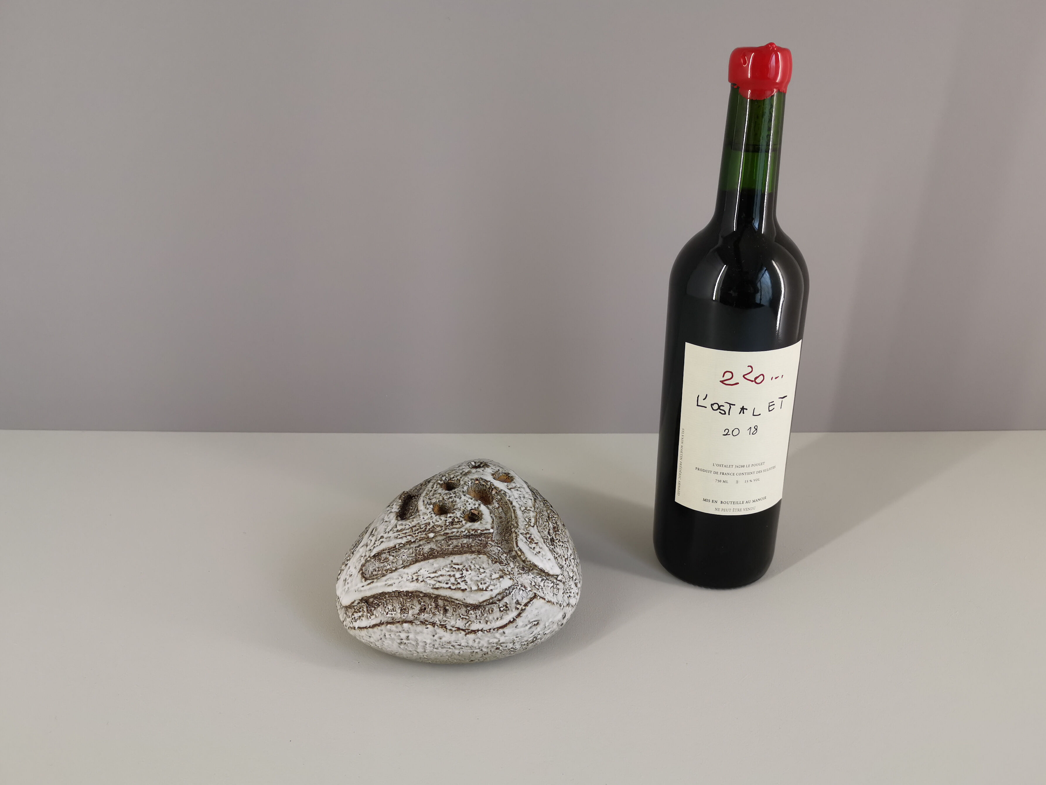 Vase spades flowers of Huguette Bessone 60