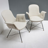 Pair of armchairs by Augusto Bozzi for Saporiti