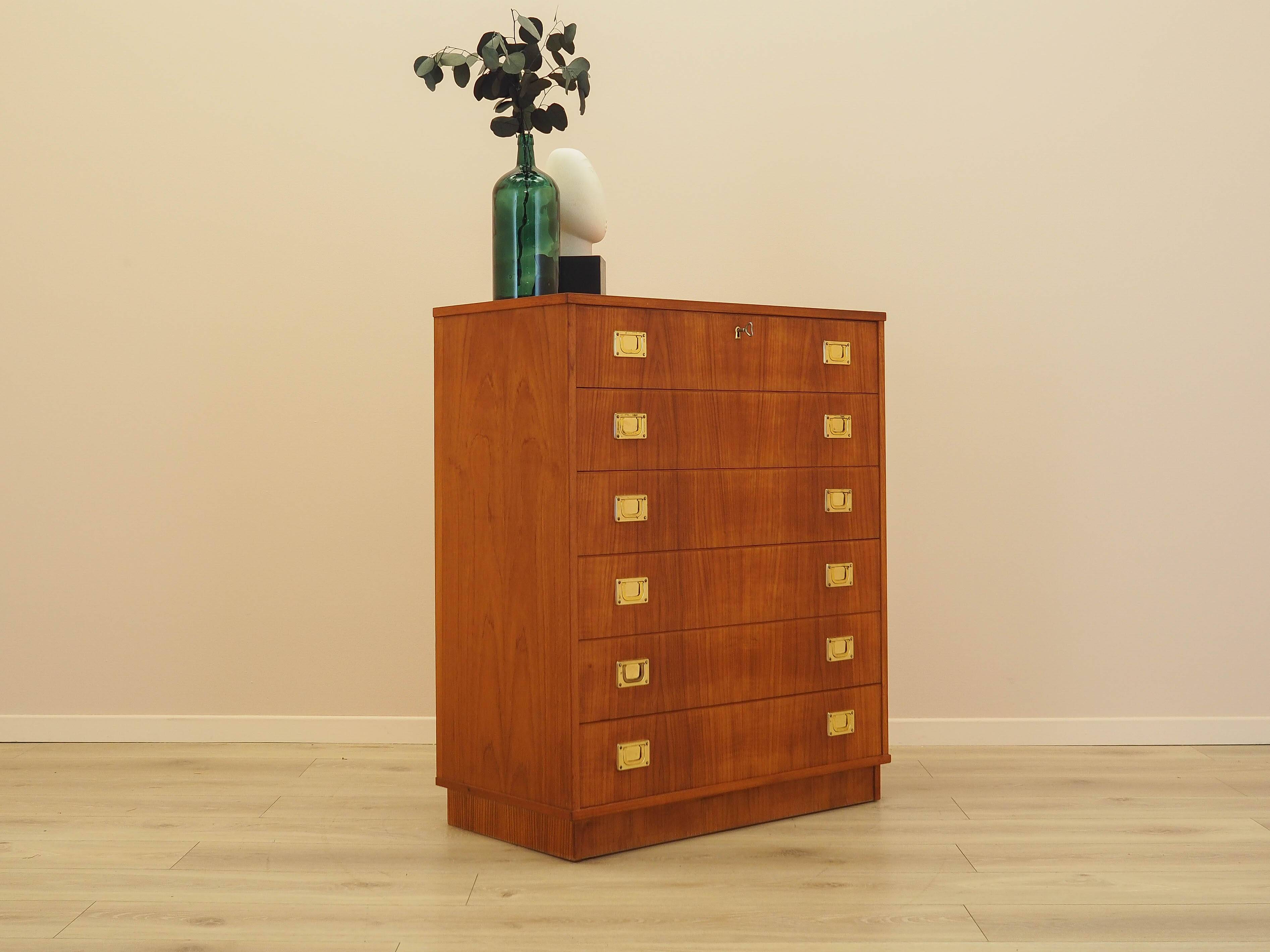 Teak chest of drawers, Danish design, 1960s, made in Denmark
