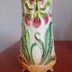 planter / tall vase in barbotine (majolica) from the Art Nouveau period (circa