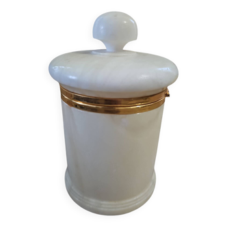 Large Alabaster Pot With Gilding Bathroom Cotton Pot Or Other