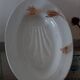 Antique asparagus dish, large 19th century oval earthenware dish D. JOHNSTON & J. VIEILLARD BORDEAUX