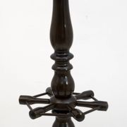 Mid-Century Modern Italian Walnut Floor Coat Hanger with Umbrella Stand, 50