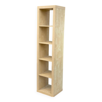 Scandinavian shelf 5 wooden cube compartments