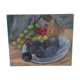 Tableau ancien, corbeille de fruits